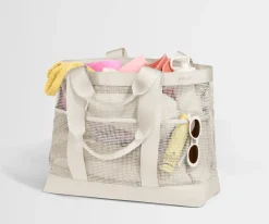 Beach Tote in Salt White