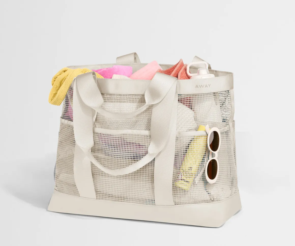 Beach Tote in Salt White
