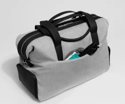Canvas Overnight Bag in Jet Black