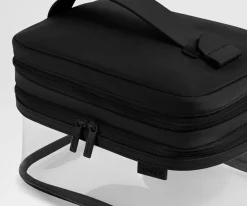 Clear Cosmetic Case in Jet Black