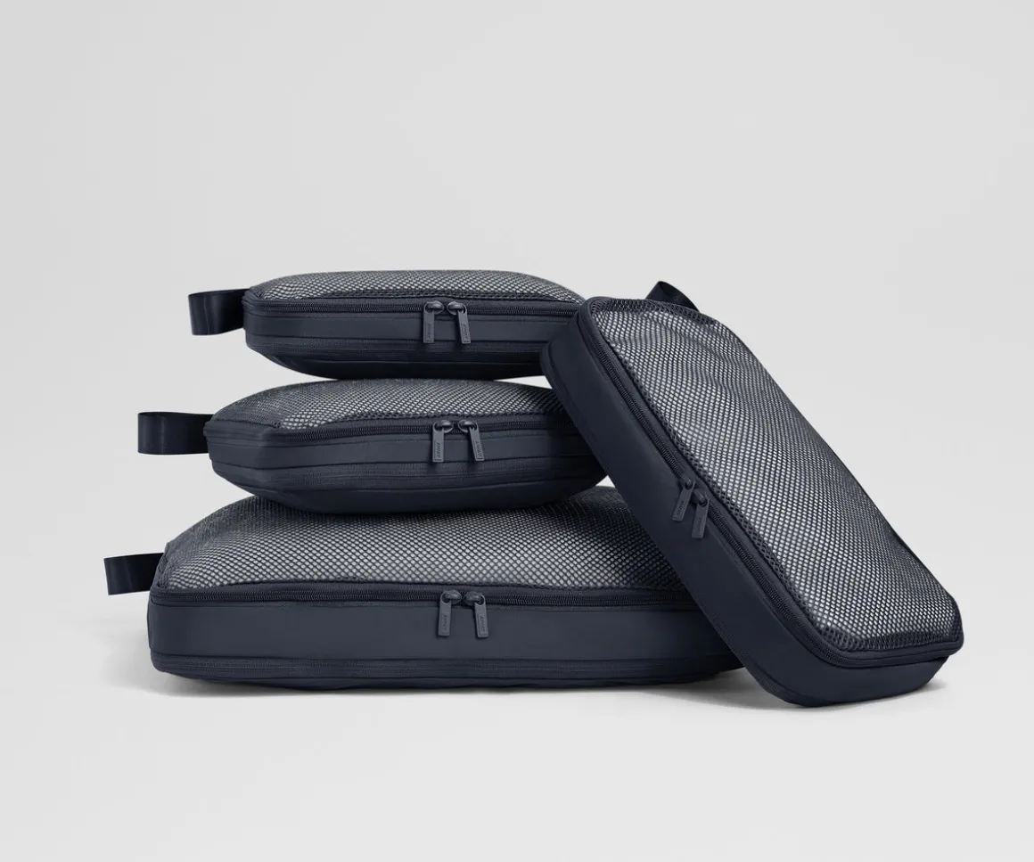Compression Packing Cubes in Navy Blue