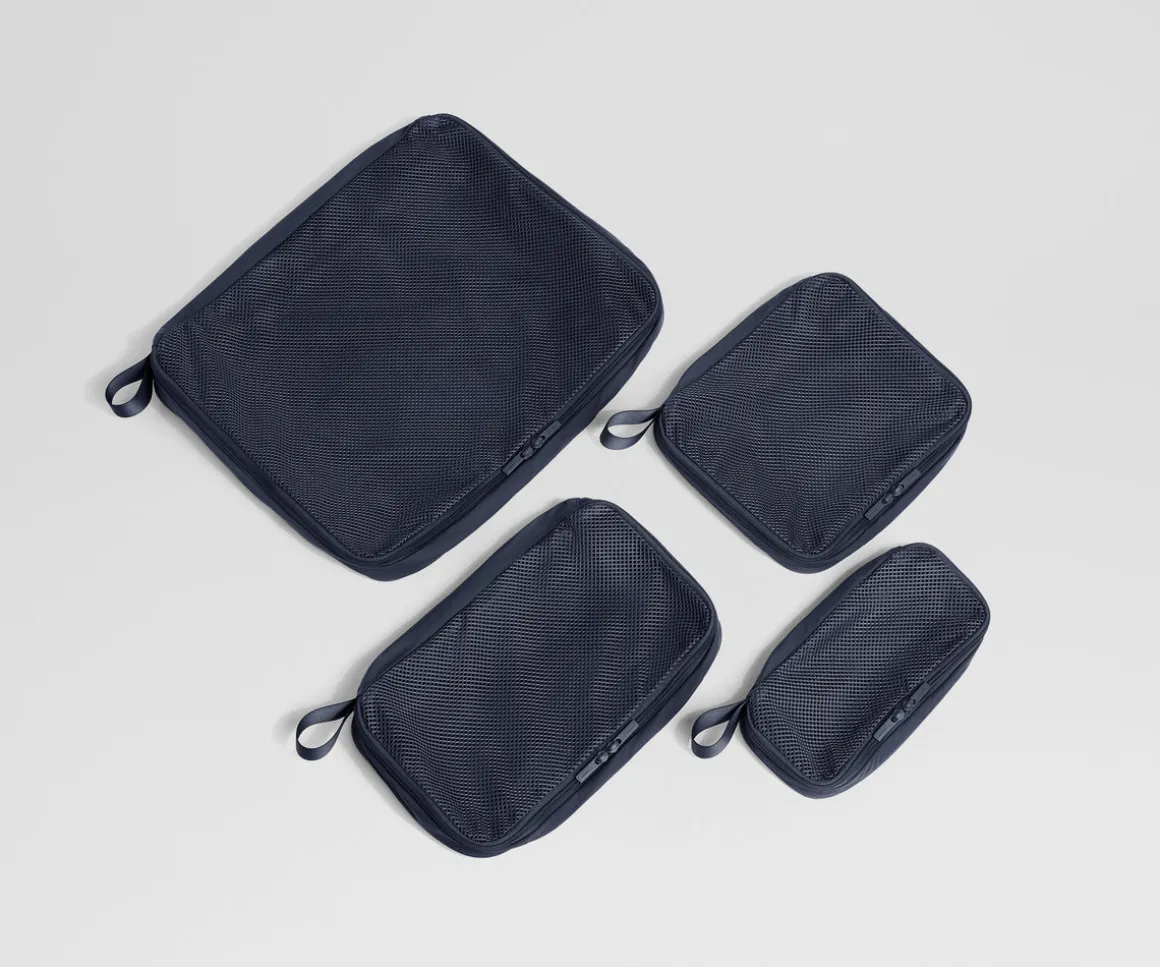 Compression Packing Cubes in Navy Blue