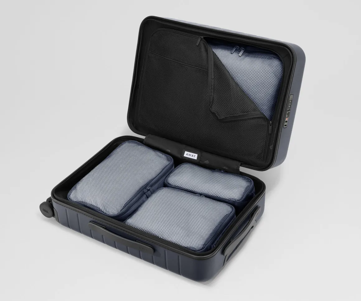 Compression Packing Cubes in Navy Blue