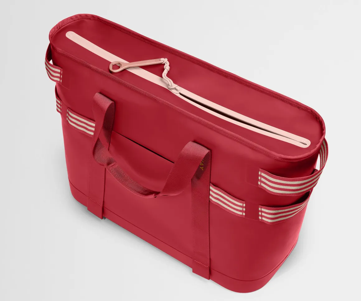 Cooler Tote in Cherry Red