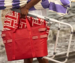 Cooler Tote in Cherry Red