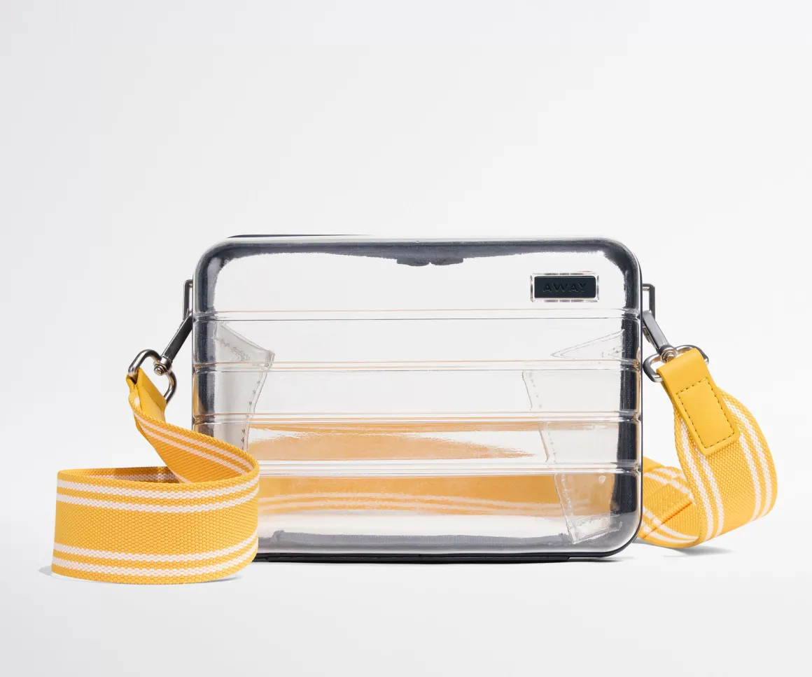 Crossbody Strap in Yellow Stripe