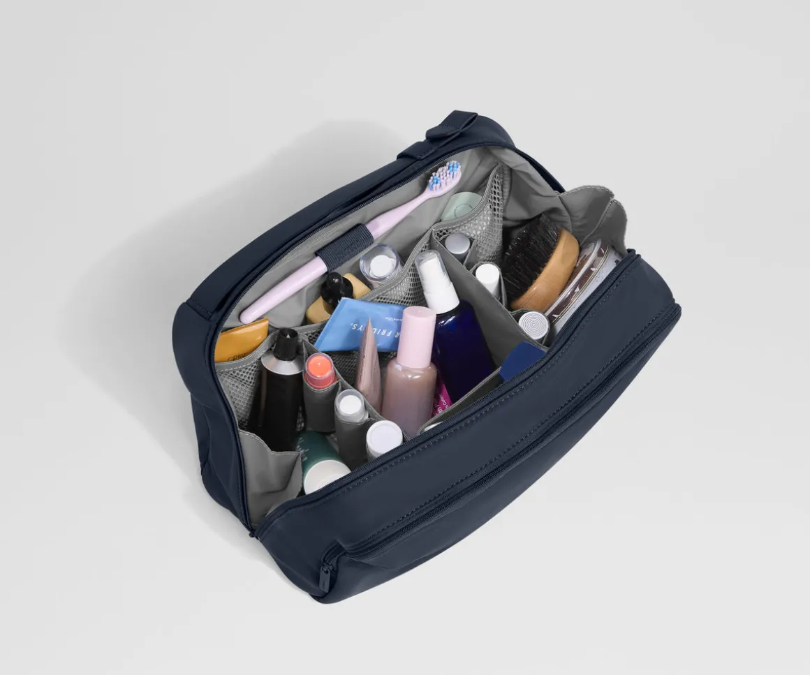 Extra Large Toiletry Bag in Navy Blue