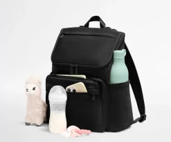 Featherlight Diaper Backpack in Jet Black