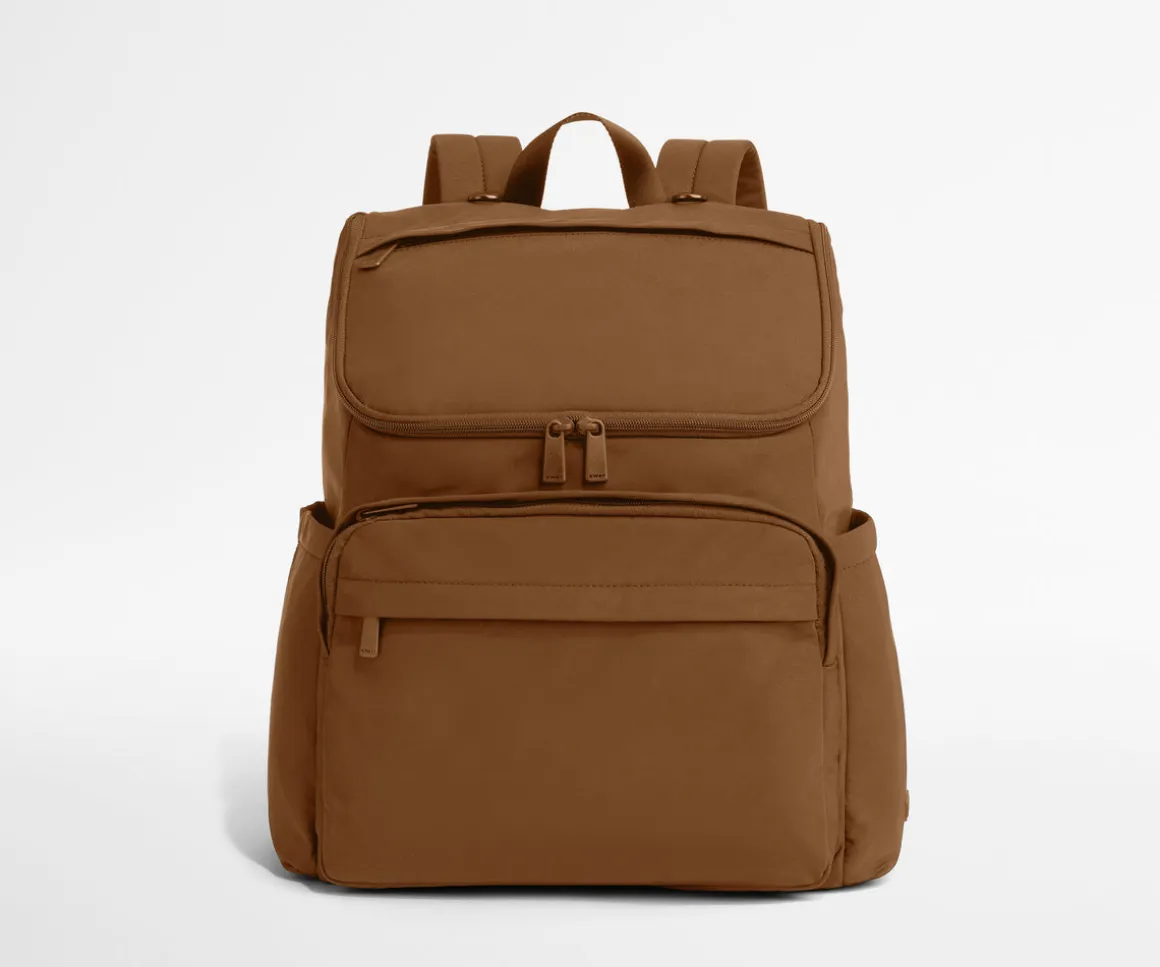 Featherlight Diaper Backpack in Amaro Brown
