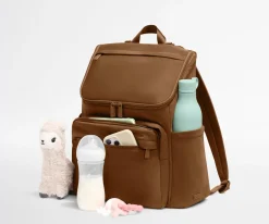 Featherlight Diaper Backpack in Amaro Brown
