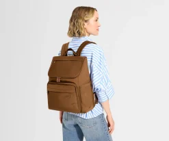 Featherlight Diaper Backpack in Amaro Brown