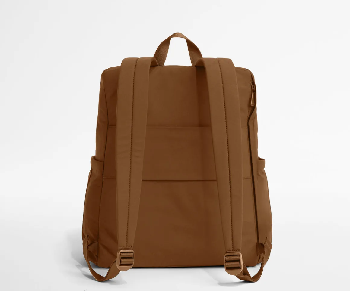 Featherlight Diaper Backpack in Amaro Brown