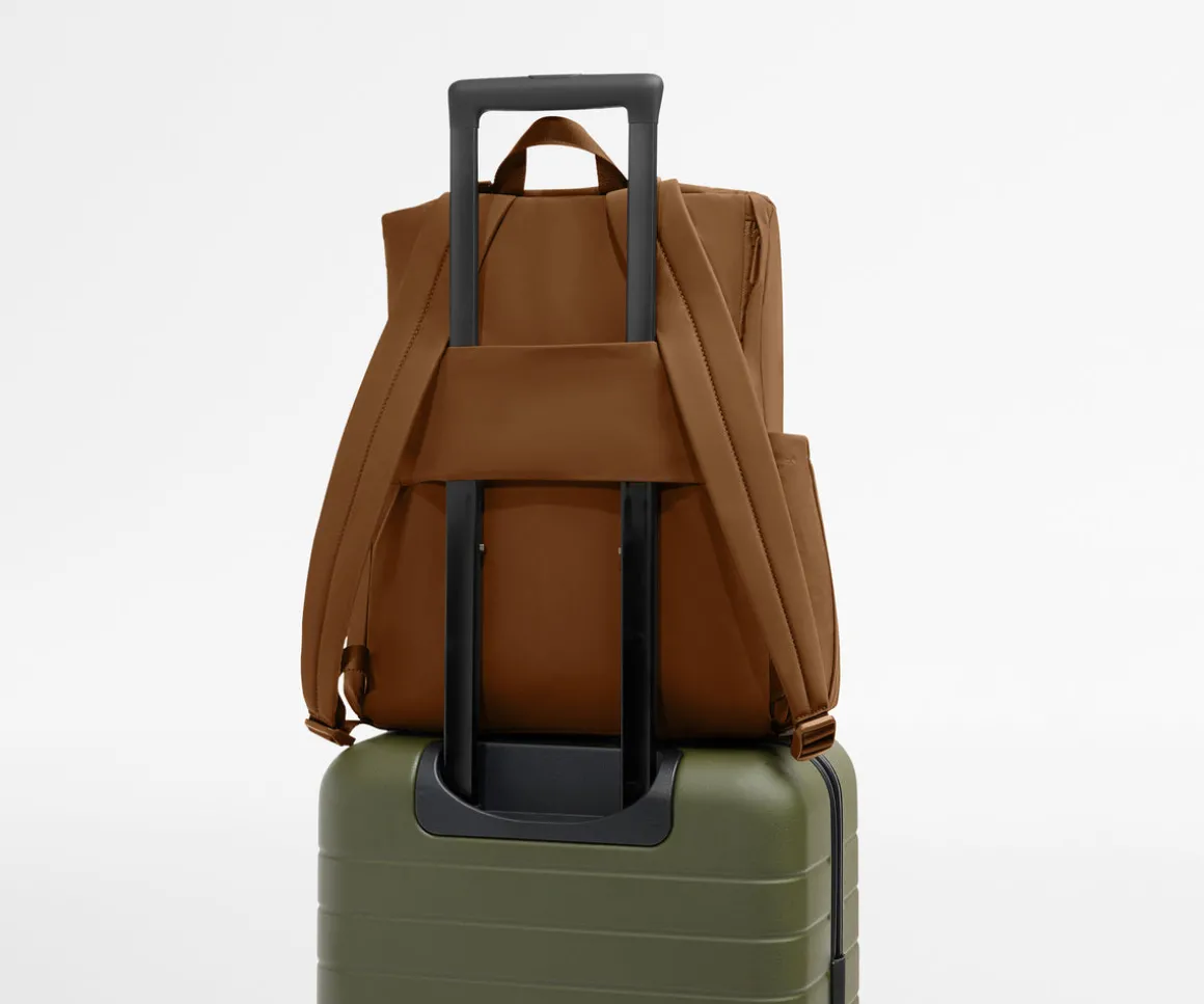 Featherlight Diaper Backpack in Amaro Brown