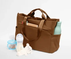 Featherlight Diaper Tote in Amaro Brown