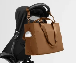 Featherlight Diaper Tote in Amaro Brown