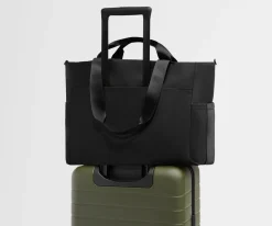 Featherlight Diaper Tote in Jet Black