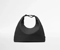 Featherlight Duo Crossbody in Jet Black