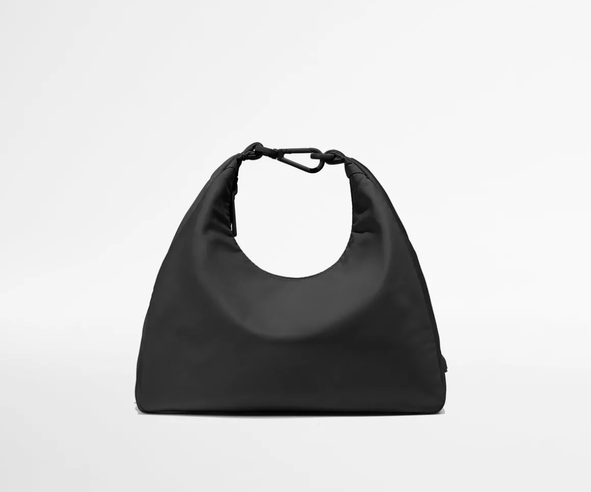 Featherlight Duo Crossbody in Jet Black