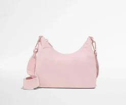 Featherlight Duo Crossbody in Blush Pink
