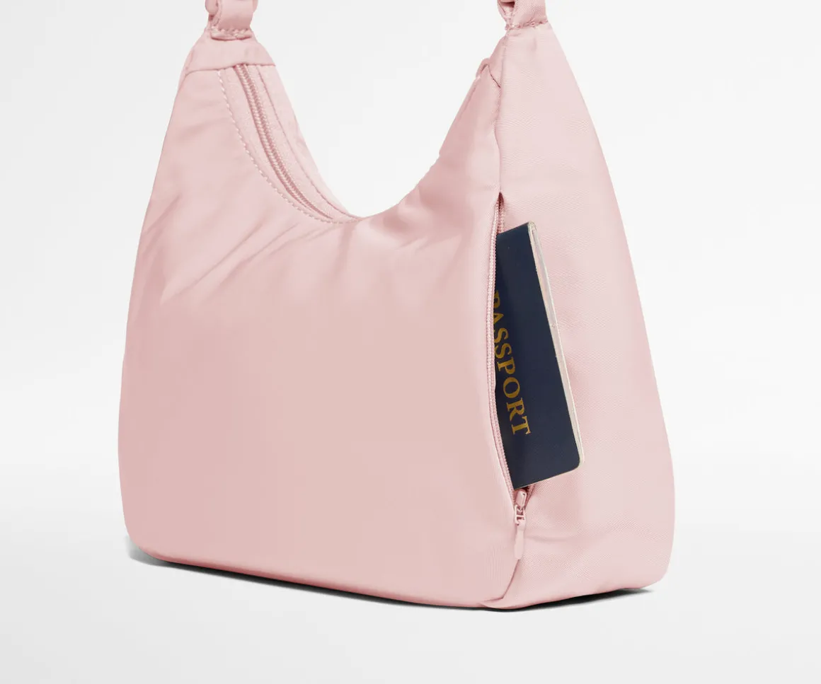 Featherlight Duo Crossbody in Blush Pink
