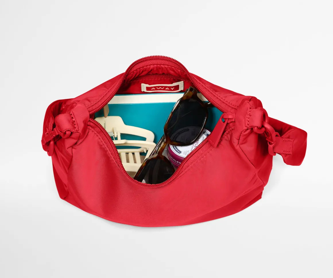 Featherlight Duo Crossbody in Cherry Red