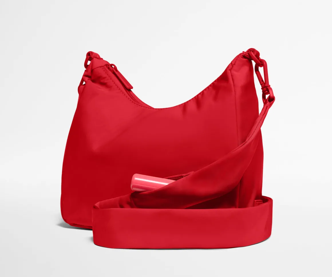 Featherlight Duo Crossbody in Cherry Red