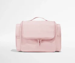 Featherlight Hanging Travel Vanity in Blush Pink