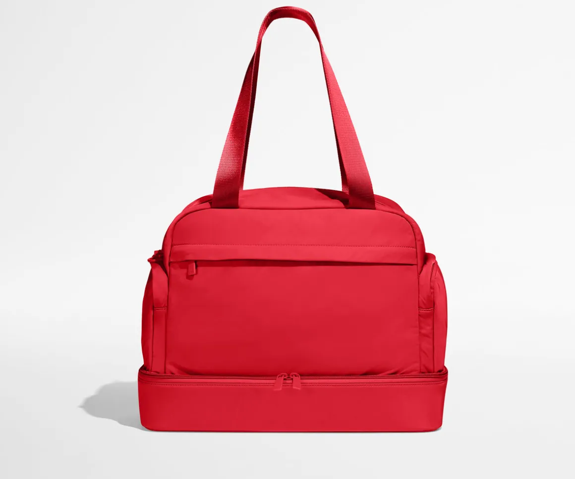 Featherlight Overnight Bag in Cherry Red