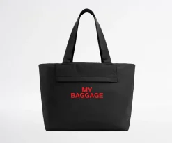 Featherlight Tote in My Baggage (Jet Black)
