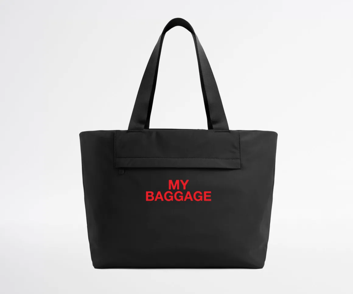 Featherlight Tote in My Baggage (Jet Black)