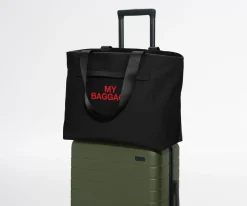 Featherlight Tote in My Baggage (Jet Black)