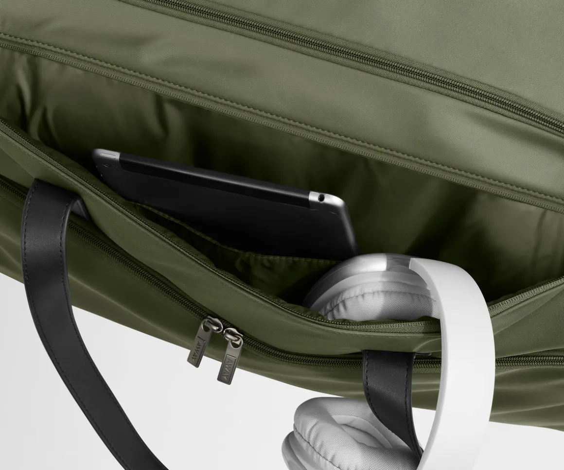 Garment Duffle in Olive Green