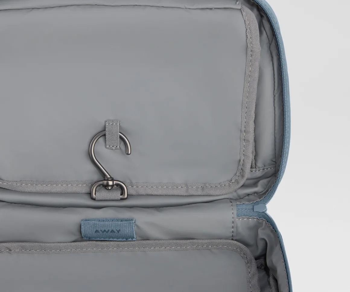 Hanging Toiletry Bag in Coast Blue
