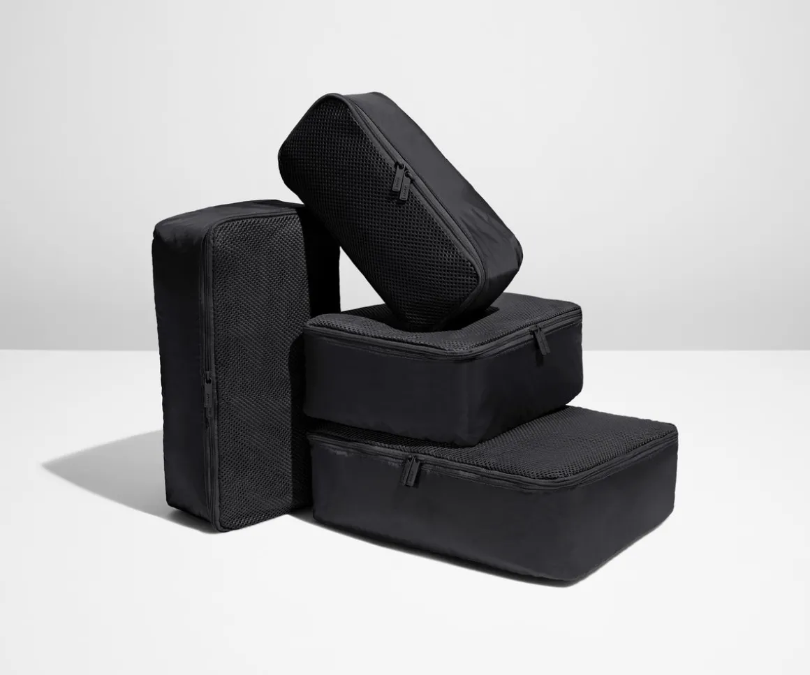Insider Packing Cubes (Set of 4) in Jet Black