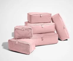Insider Packing Cubes (Set of 6) in Blush Pink