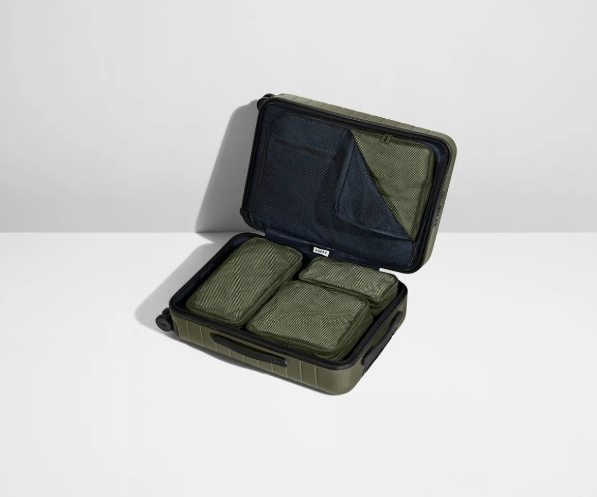 Insider Packing Cubes (Set of 4) in Olive Green