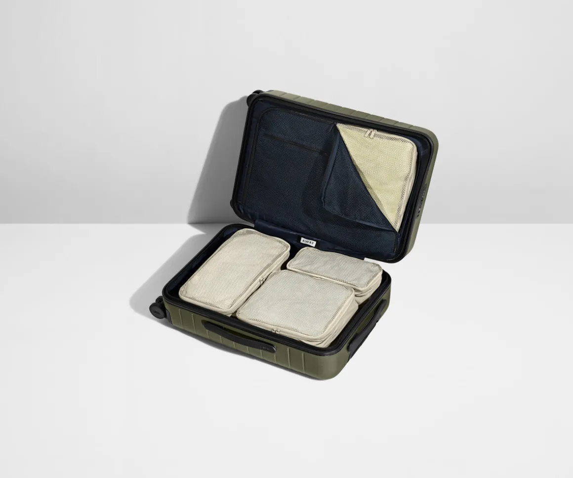 Insider Packing Cubes (Set of 4) in Salt White