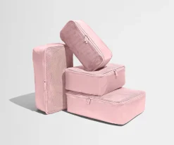 Insider Packing Cubes (Set of 4) in Blush Pink
