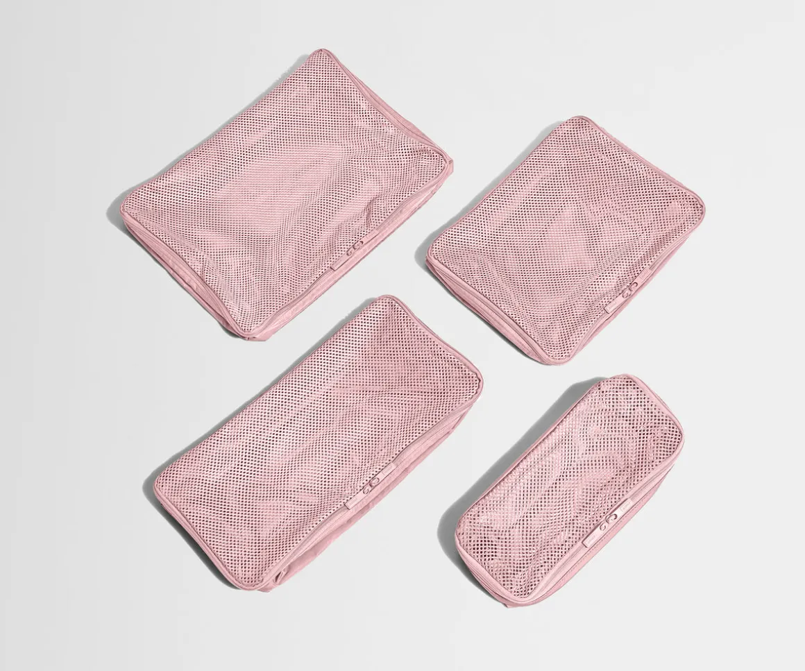 Insider Packing Cubes (Set of 4) in Blush Pink
