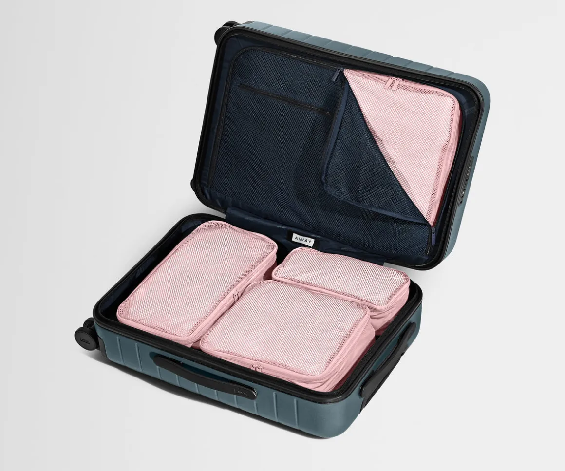 Insider Packing Cubes (Set of 4) in Blush Pink
