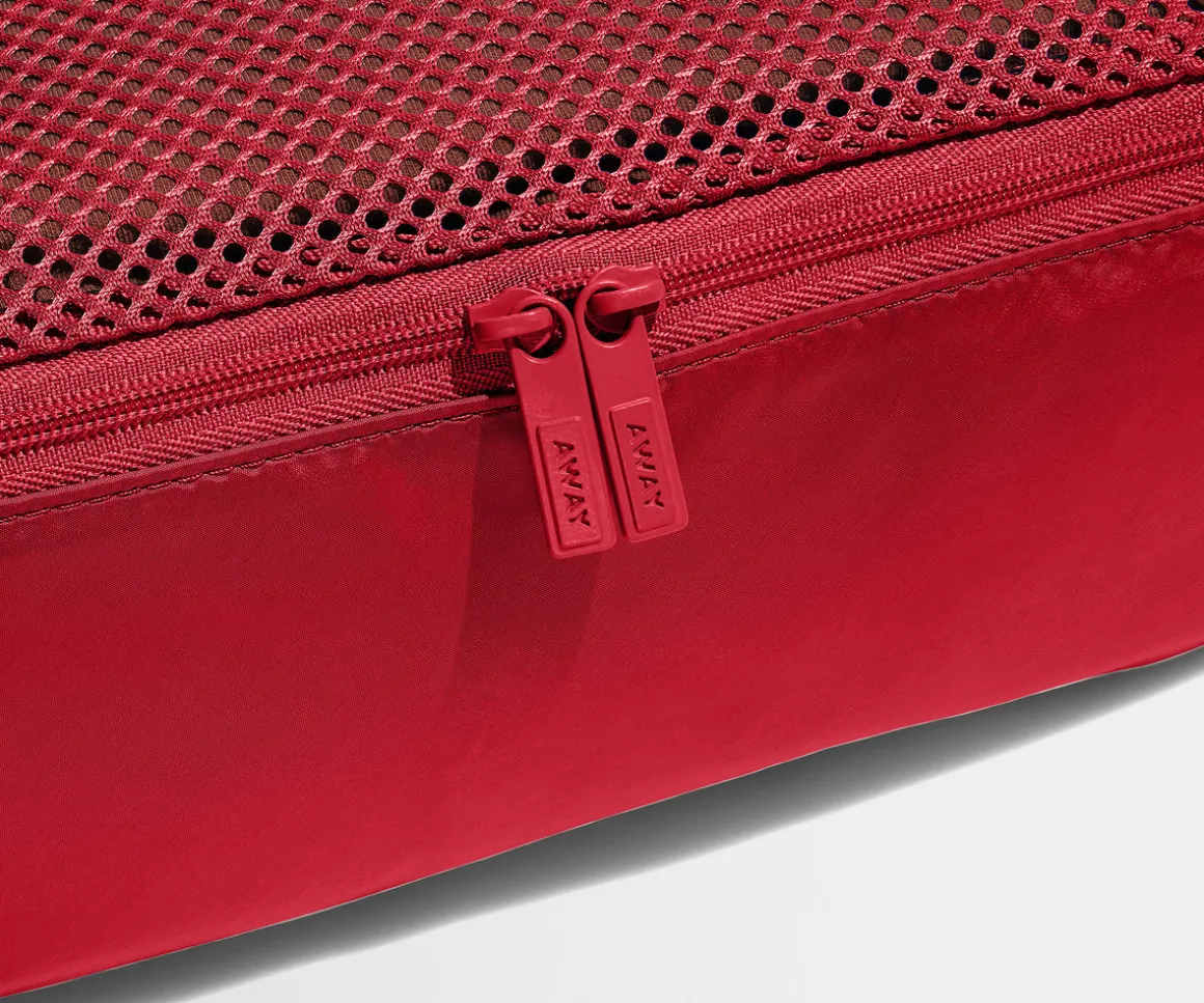 Insider Packing Cubes (Set of 4) in Cherry Red