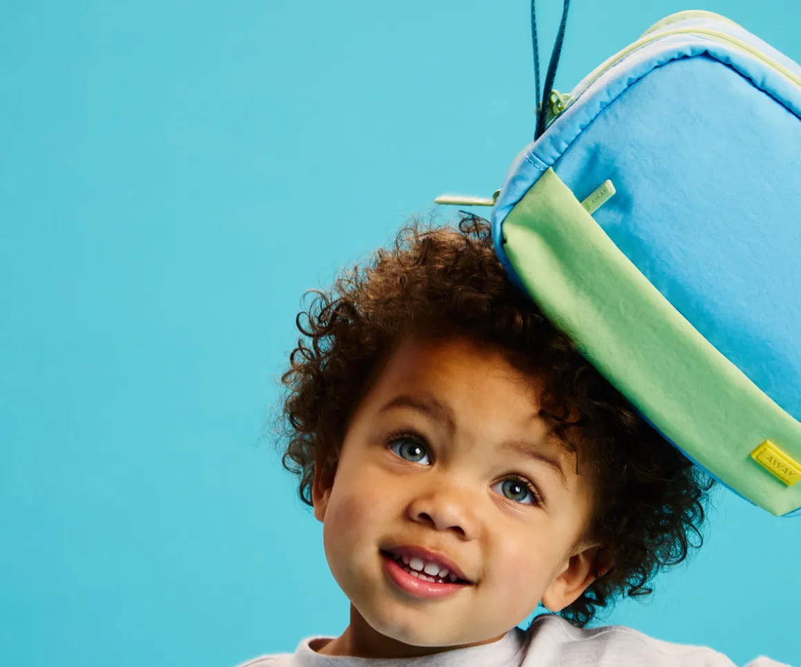 Kids Toiletry Bag in Dragonfly Blue