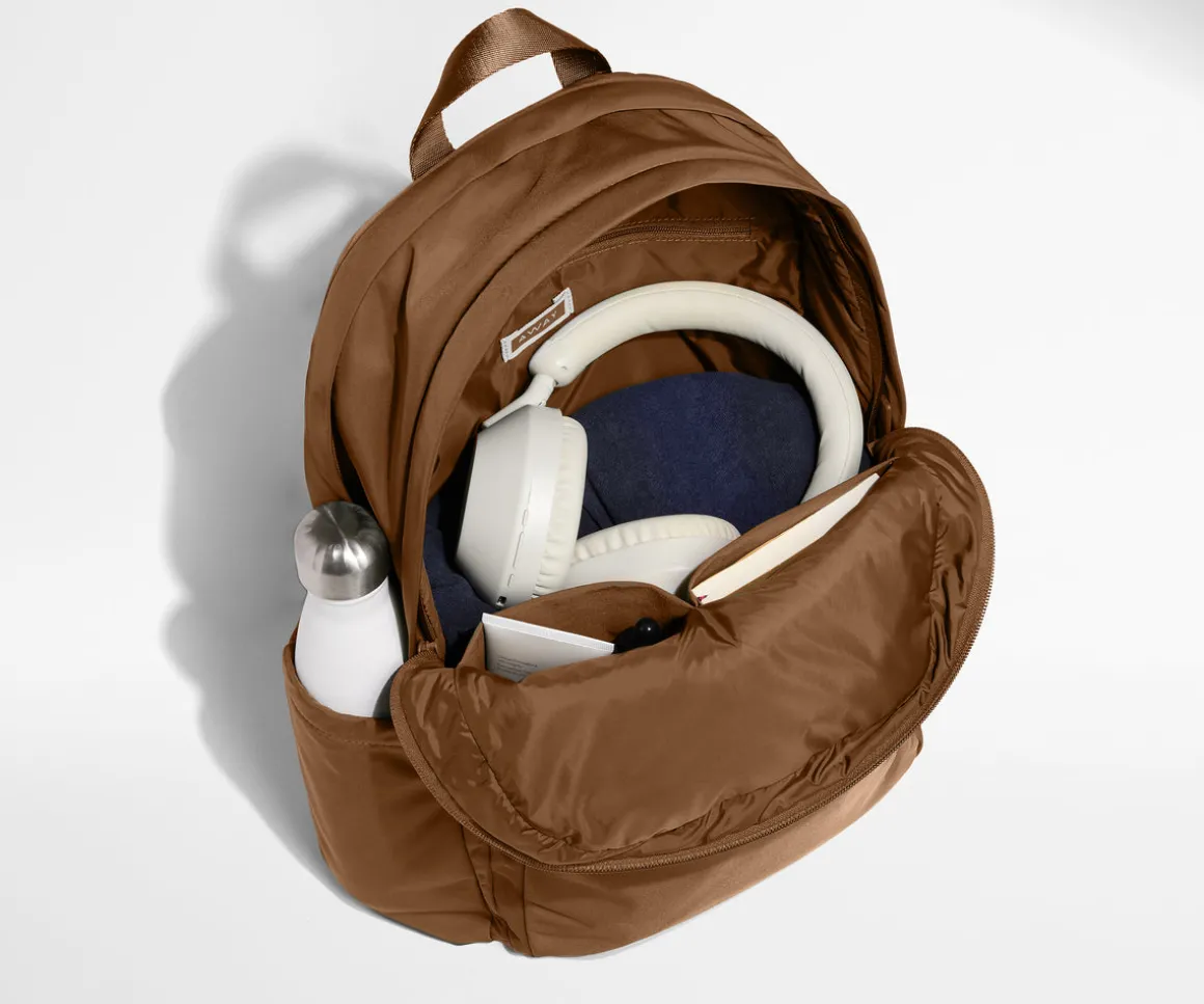Large Featherlight Backpack in Amaro Brown