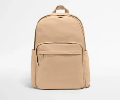 Large Featherlight Backpack in Camel Brown