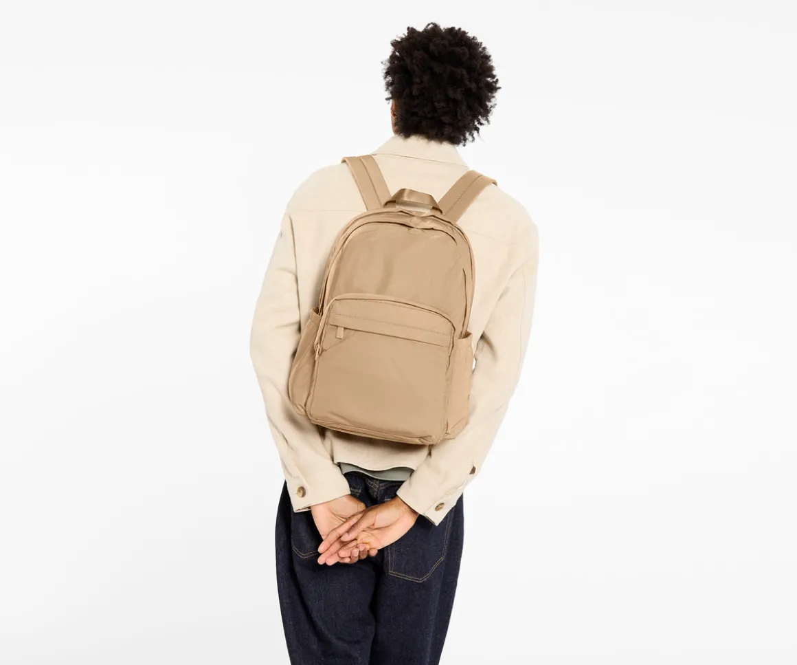 Large Featherlight Backpack in Camel Brown