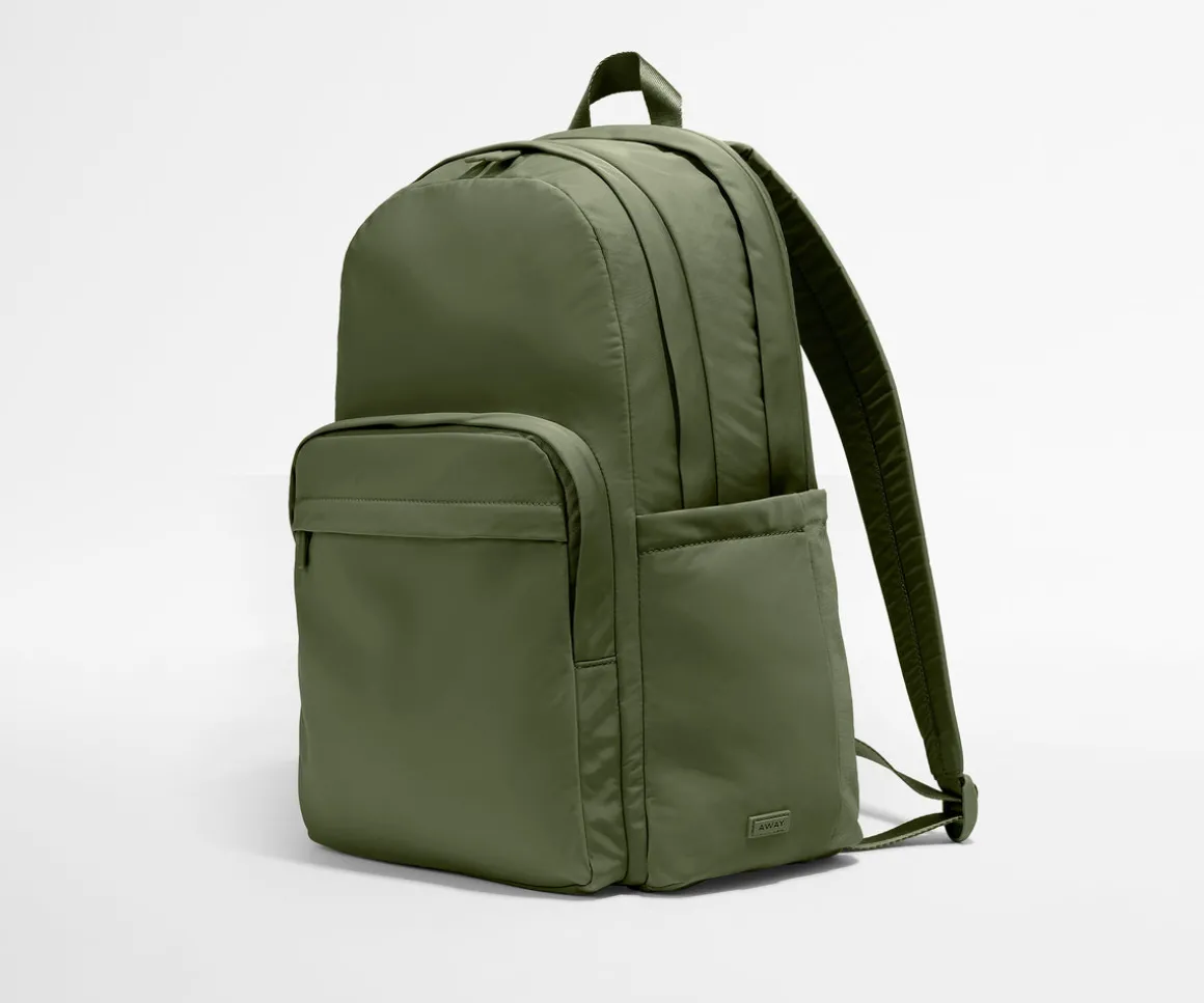Large Featherlight Backpack in Olive Green