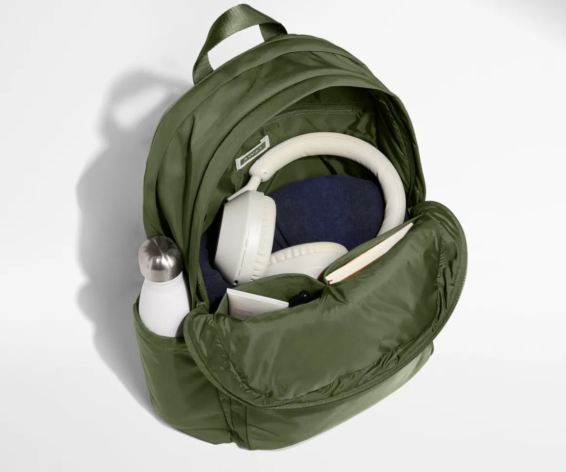 Large Featherlight Backpack in Olive Green