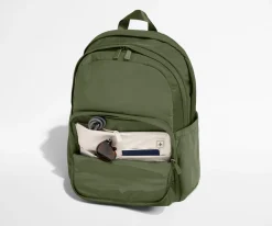 Large Featherlight Backpack in Olive Green