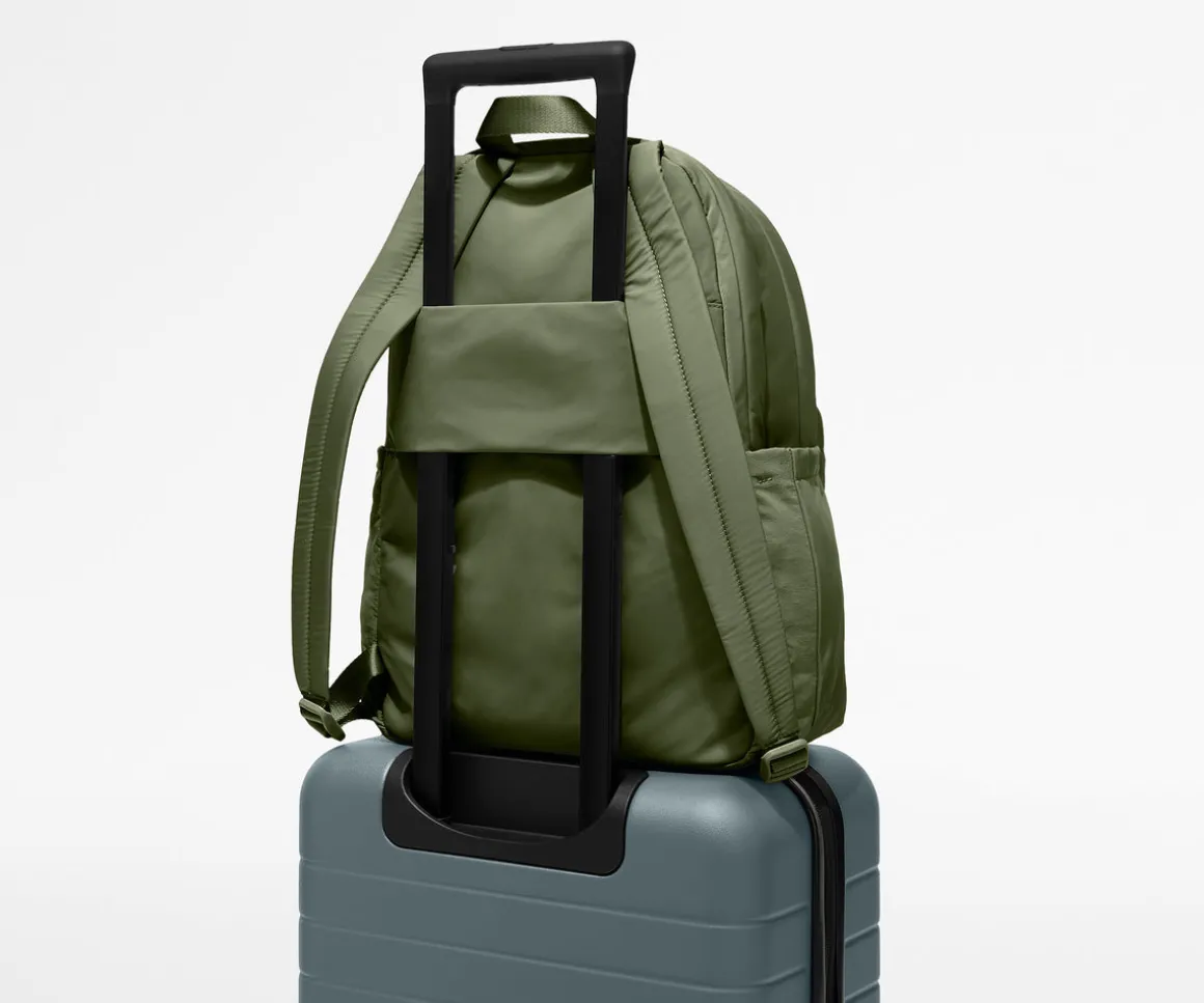 Large Featherlight Backpack in Olive Green