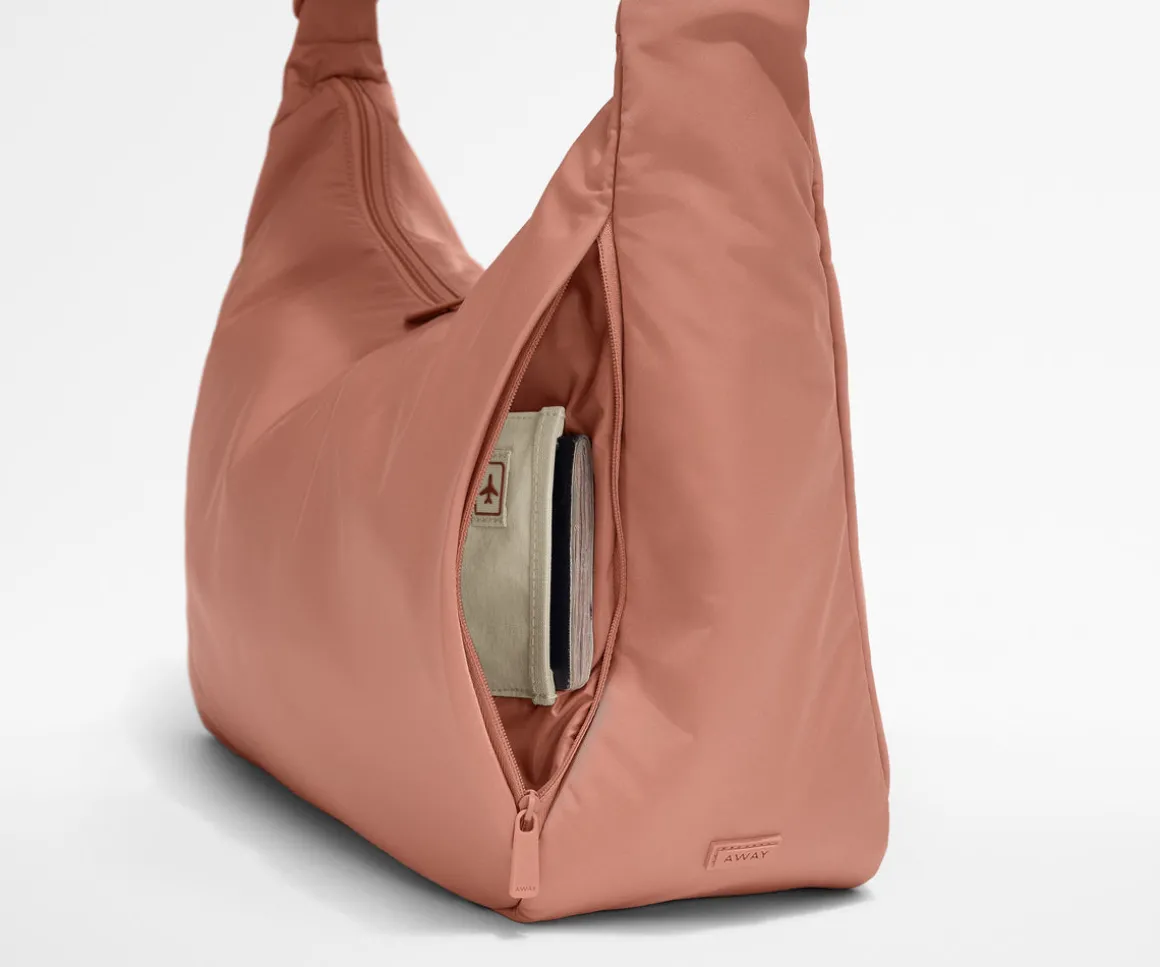 Large Featherlight Crossbody in Clay Pink